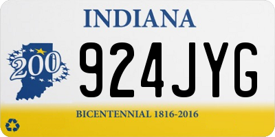 IN license plate 924JYG