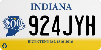 IN license plate 924JYH