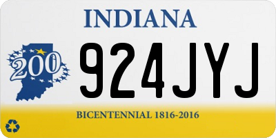 IN license plate 924JYJ