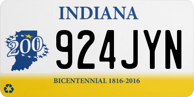 IN license plate 924JYN