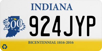 IN license plate 924JYP