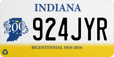 IN license plate 924JYR