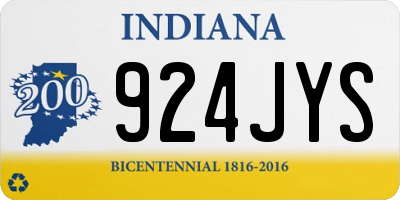 IN license plate 924JYS