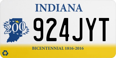 IN license plate 924JYT