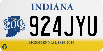 IN license plate 924JYU