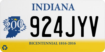 IN license plate 924JYV