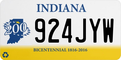 IN license plate 924JYW