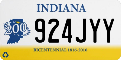 IN license plate 924JYY