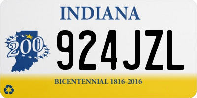 IN license plate 924JZL