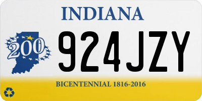 IN license plate 924JZY