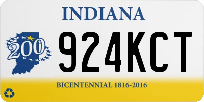 IN license plate 924KCT