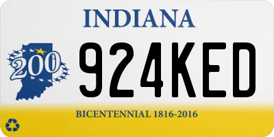 IN license plate 924KED
