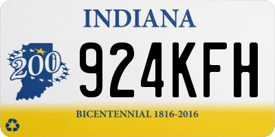 IN license plate 924KFH