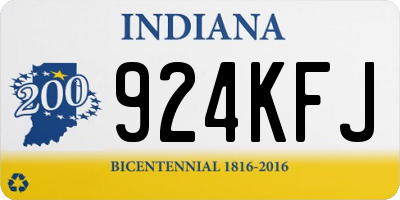 IN license plate 924KFJ