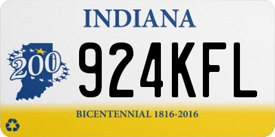 IN license plate 924KFL