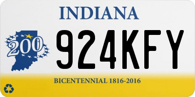 IN license plate 924KFY
