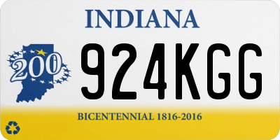 IN license plate 924KGG