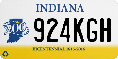 IN license plate 924KGH