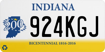 IN license plate 924KGJ