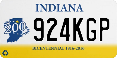 IN license plate 924KGP