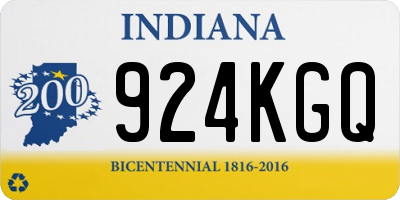 IN license plate 924KGQ