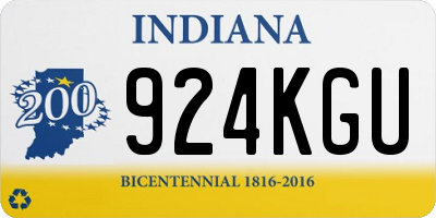 IN license plate 924KGU