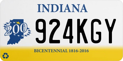 IN license plate 924KGY