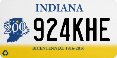 IN license plate 924KHE