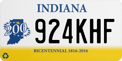 IN license plate 924KHF