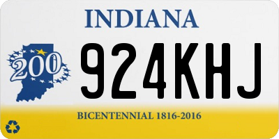 IN license plate 924KHJ