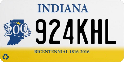 IN license plate 924KHL