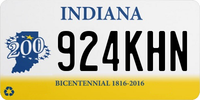 IN license plate 924KHN