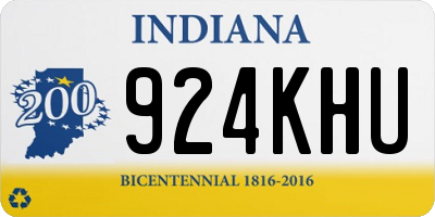 IN license plate 924KHU