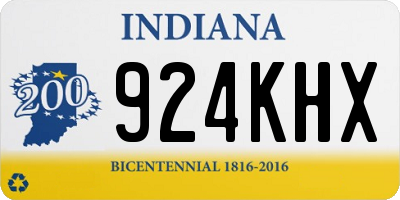 IN license plate 924KHX