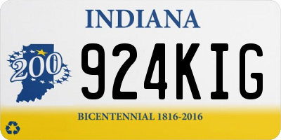 IN license plate 924KIG