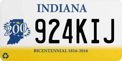 IN license plate 924KIJ