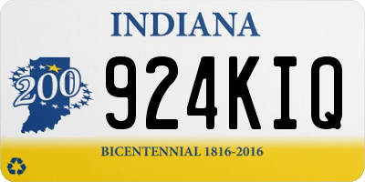 IN license plate 924KIQ