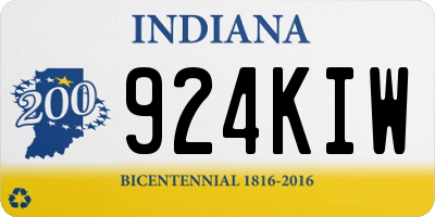 IN license plate 924KIW