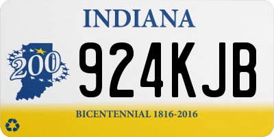 IN license plate 924KJB