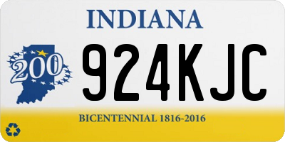 IN license plate 924KJC