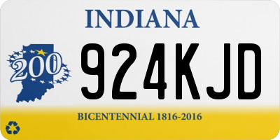 IN license plate 924KJD