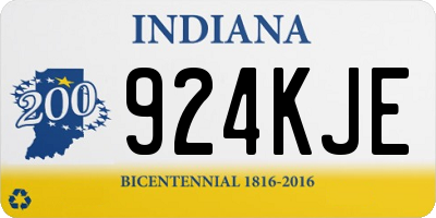 IN license plate 924KJE
