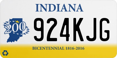 IN license plate 924KJG