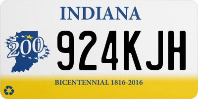 IN license plate 924KJH