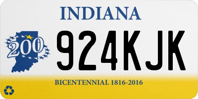 IN license plate 924KJK