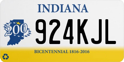 IN license plate 924KJL
