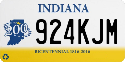 IN license plate 924KJM
