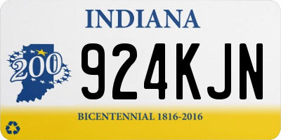 IN license plate 924KJN