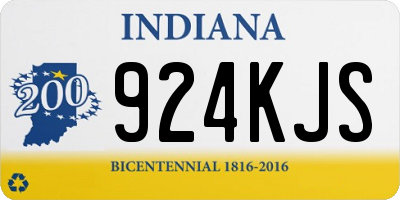 IN license plate 924KJS