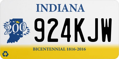 IN license plate 924KJW